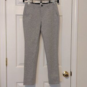 GAP Double-Knit Girlfriend Heather Gray Long Pants